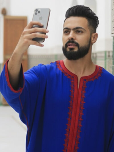 Gandoura Homme En Tissu khayt