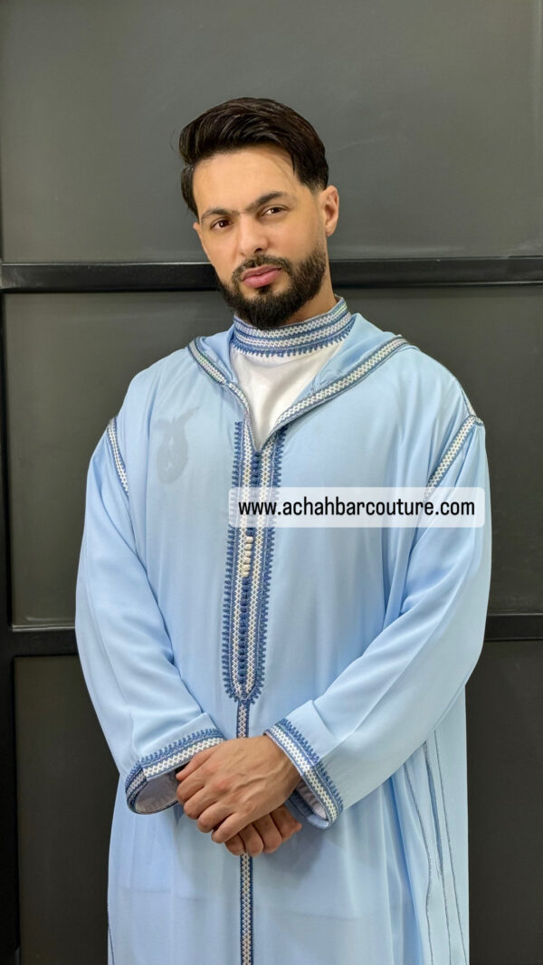Djellaba avec jabador de qualité