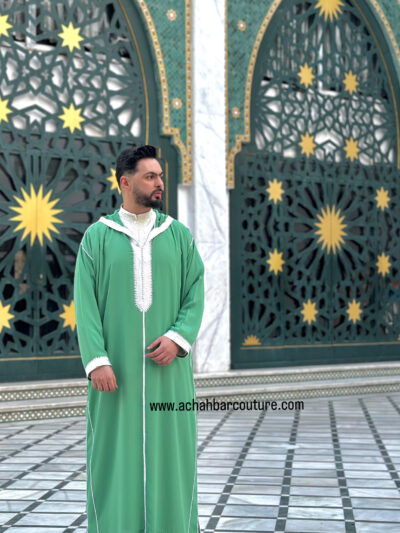 Djellaba avec jabador de qualité