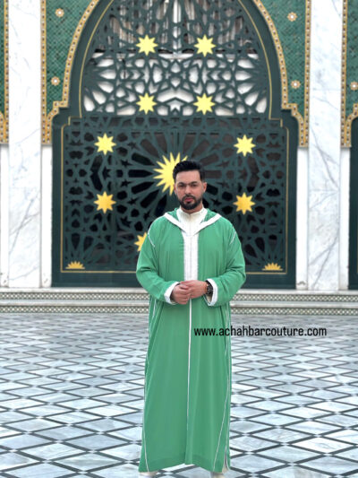 Djellaba avec jabador de qualité