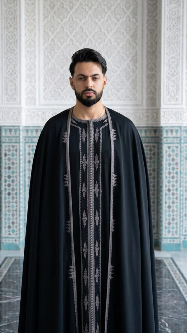 Caftan chic avec le pantalon plus selham