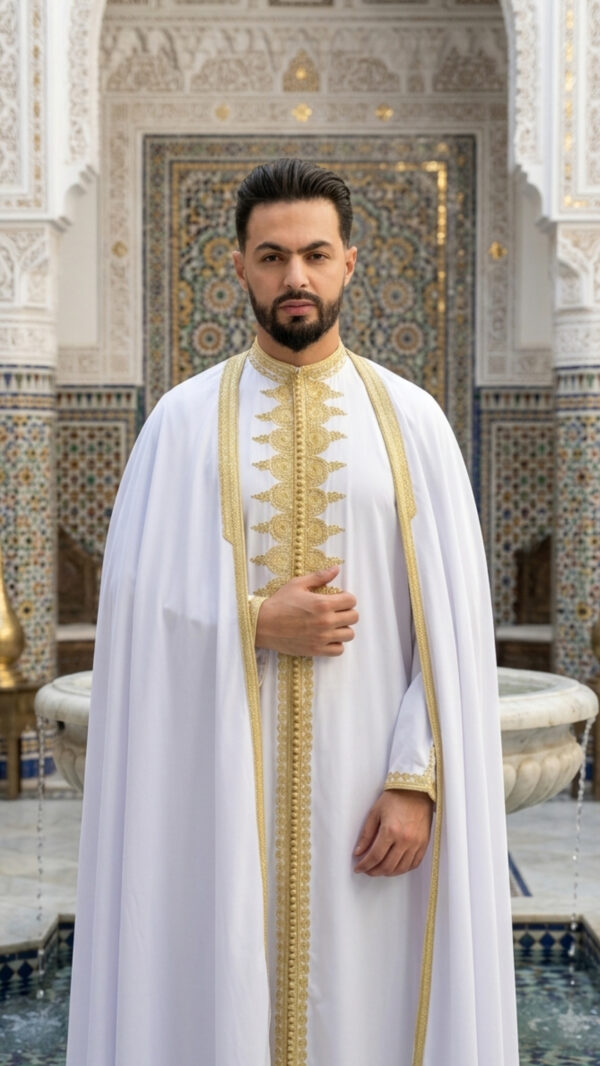 Caftan chic avec le pantalon plus selham