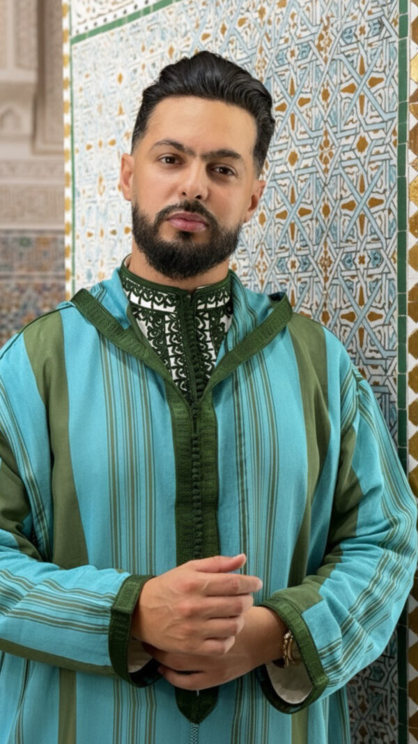 Djellaba homme susdi avec jabador de qualité