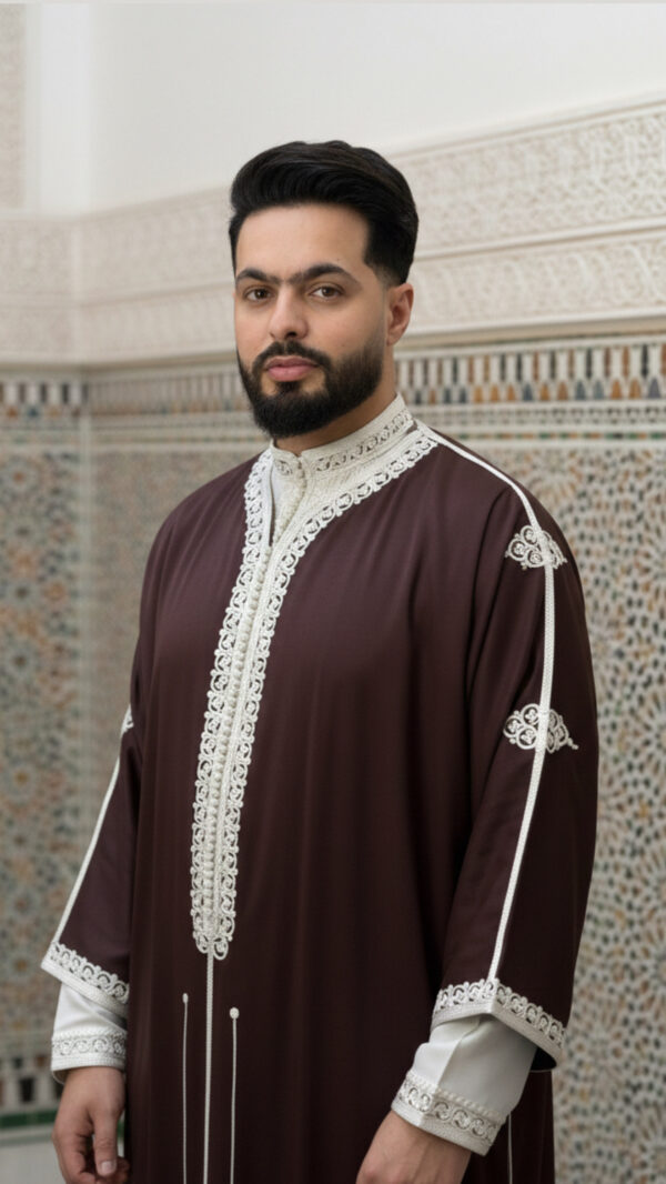 Gandoura homme avec le jabador